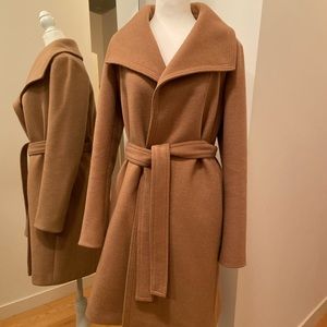 Ann Taylor Camel Wrap Coat - XS